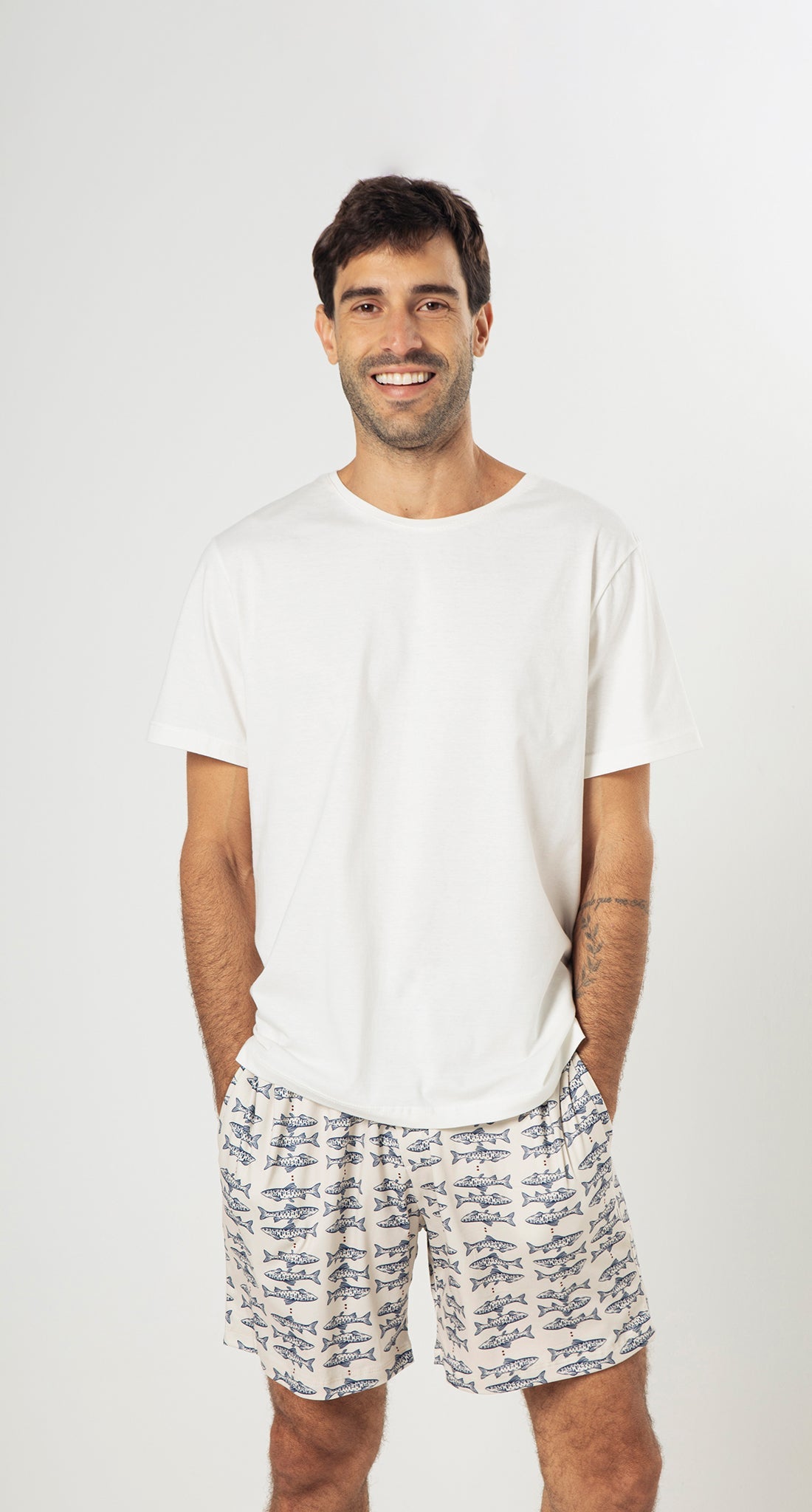 Men’s Short Pajamas Fishes