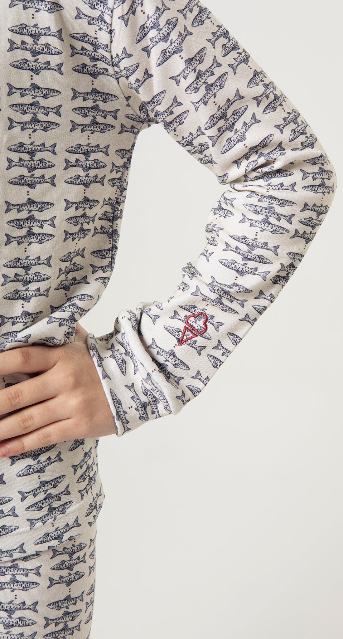 Long Kids Set Fish Print