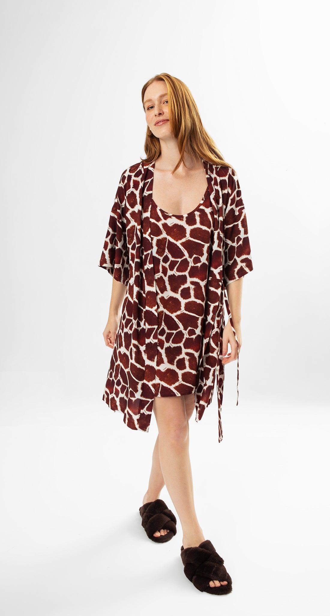 Selva Robe – Giraffe Print