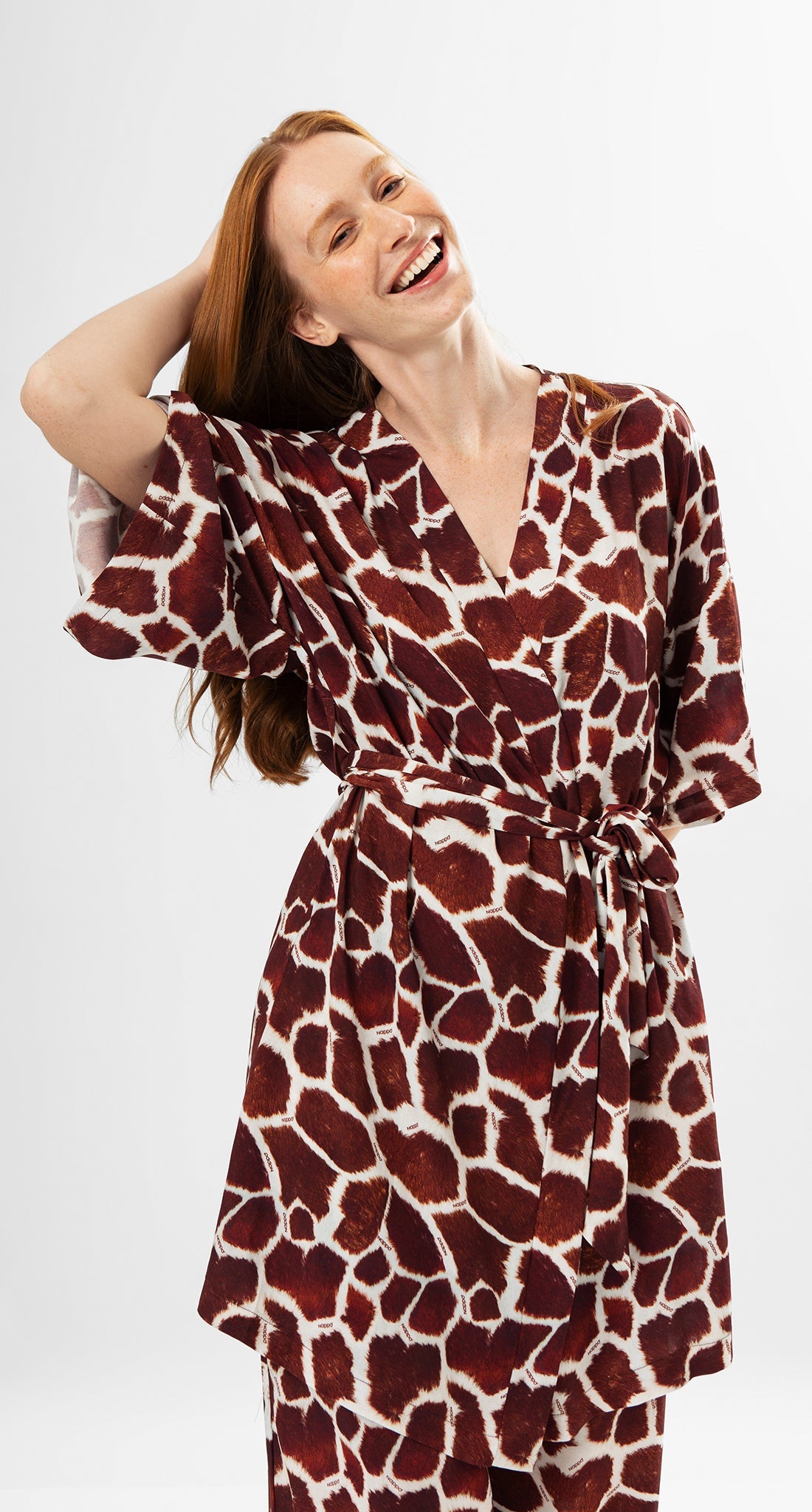 Selva Robe – Giraffe Print