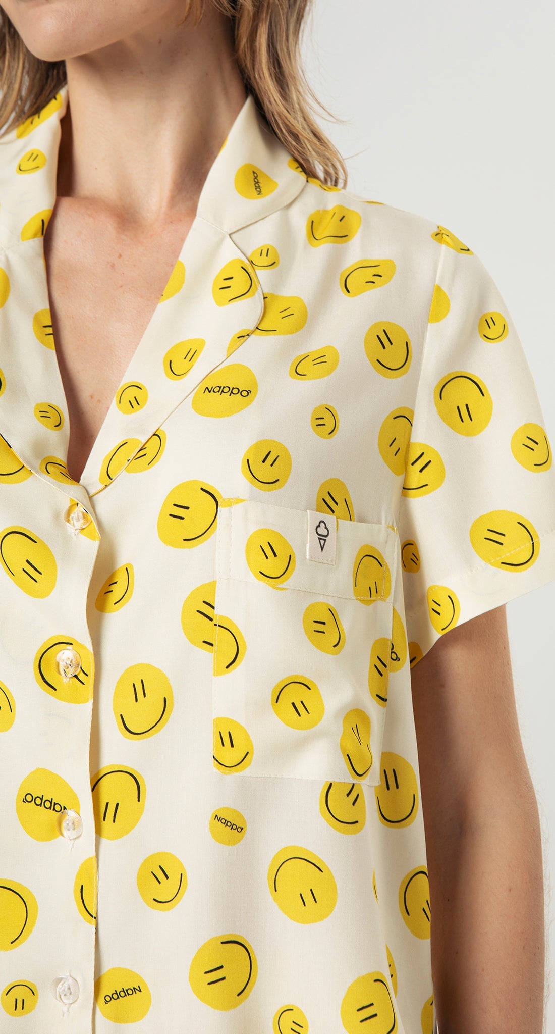 Classic Short Pajamas Yellow - Smiles