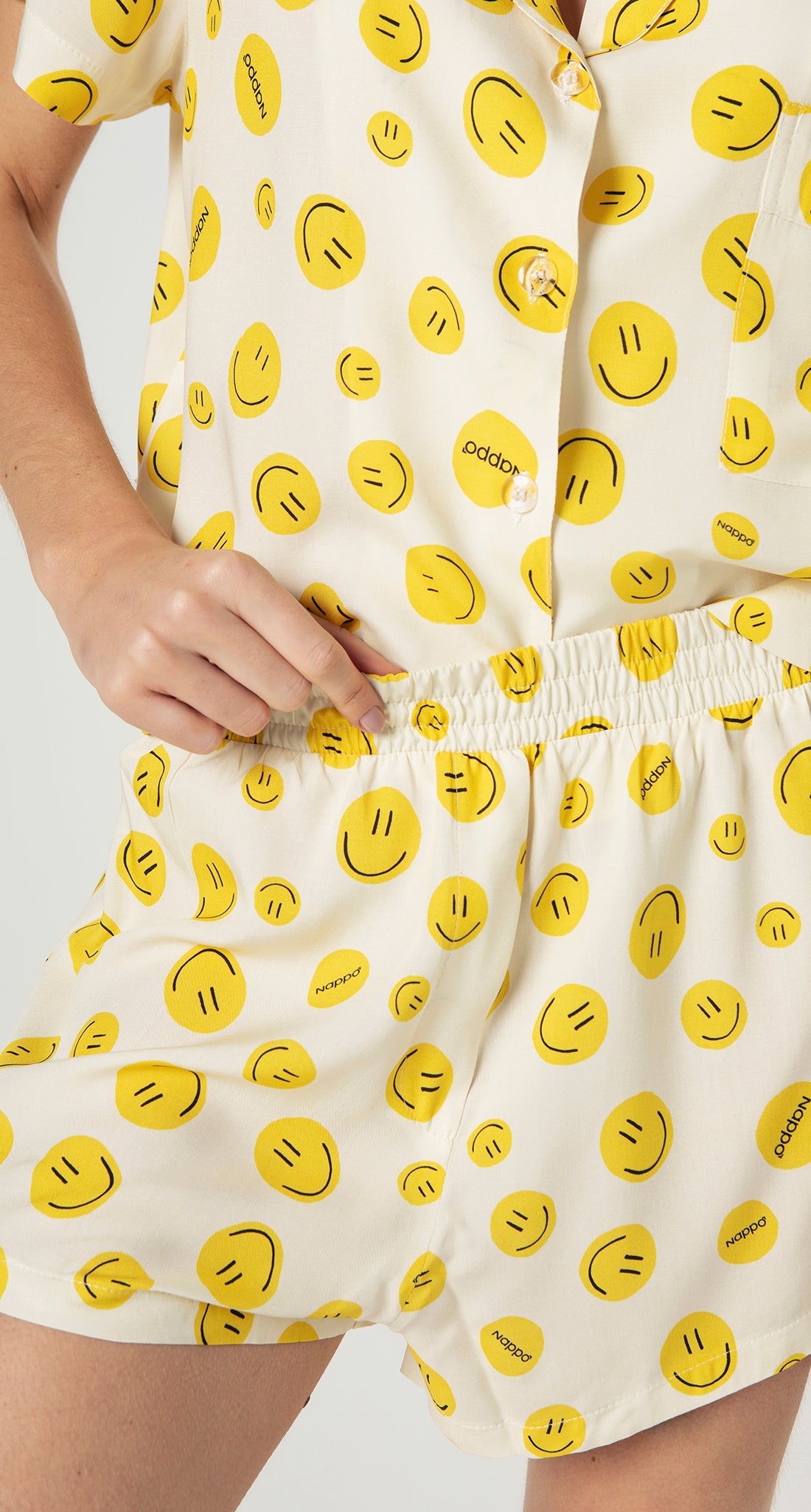 Classic Short Pajamas Yellow - Smiles