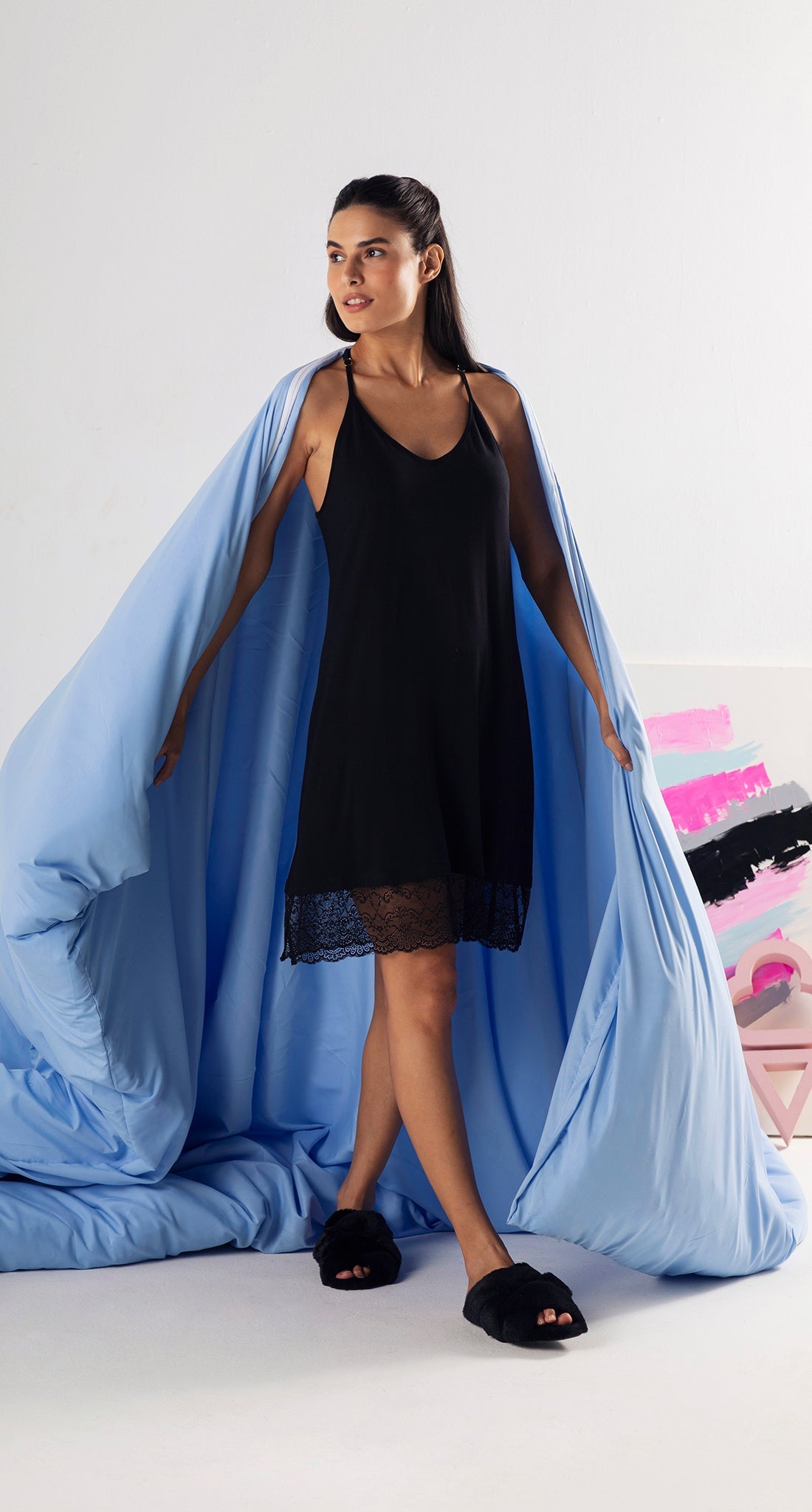 Colors Nightdress – Black