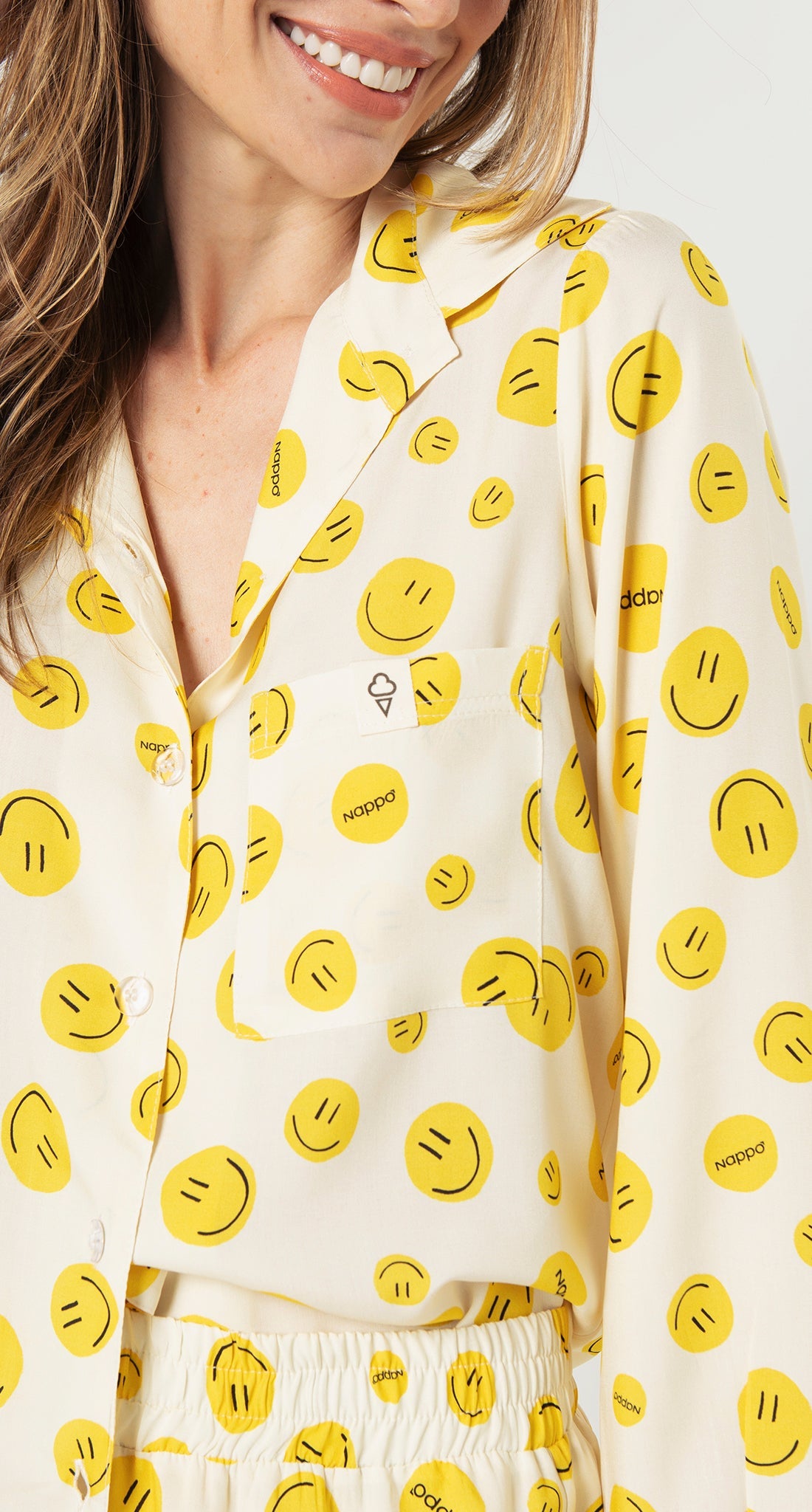 Classic Long Pajamas Yellow - Smiles