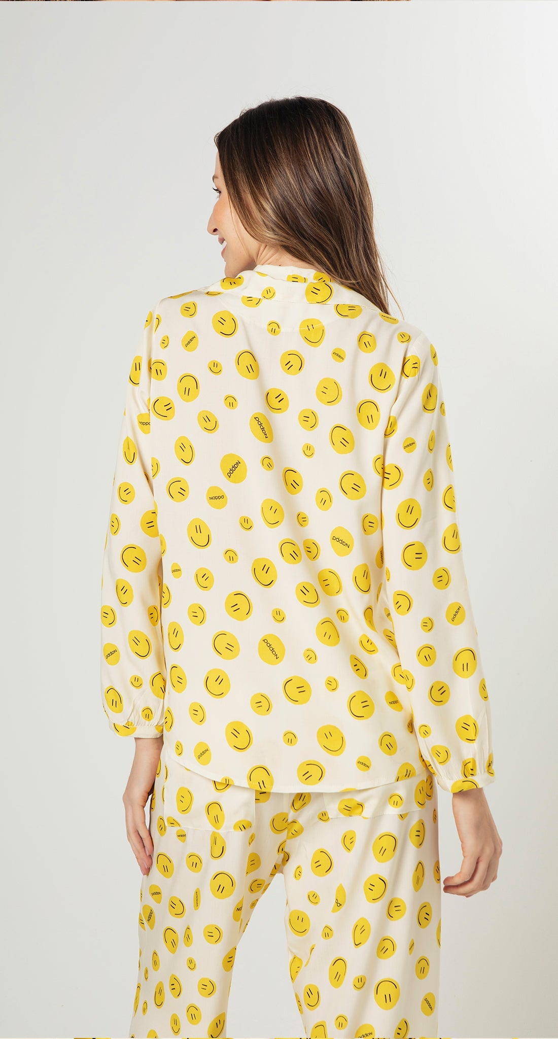Classic Long Pajamas Yellow - Smiles