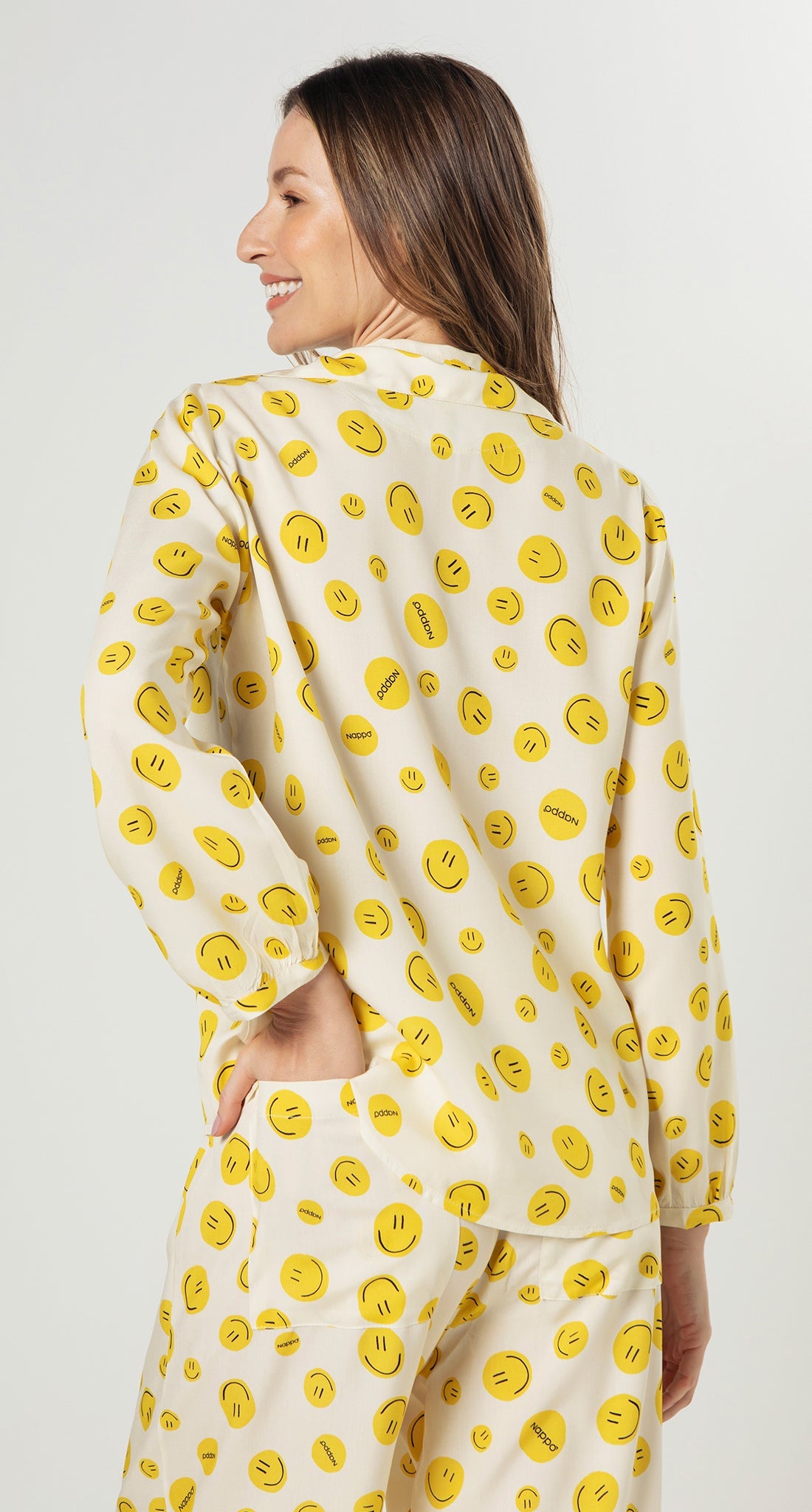 Classic Long Pajamas Yellow - Smiles