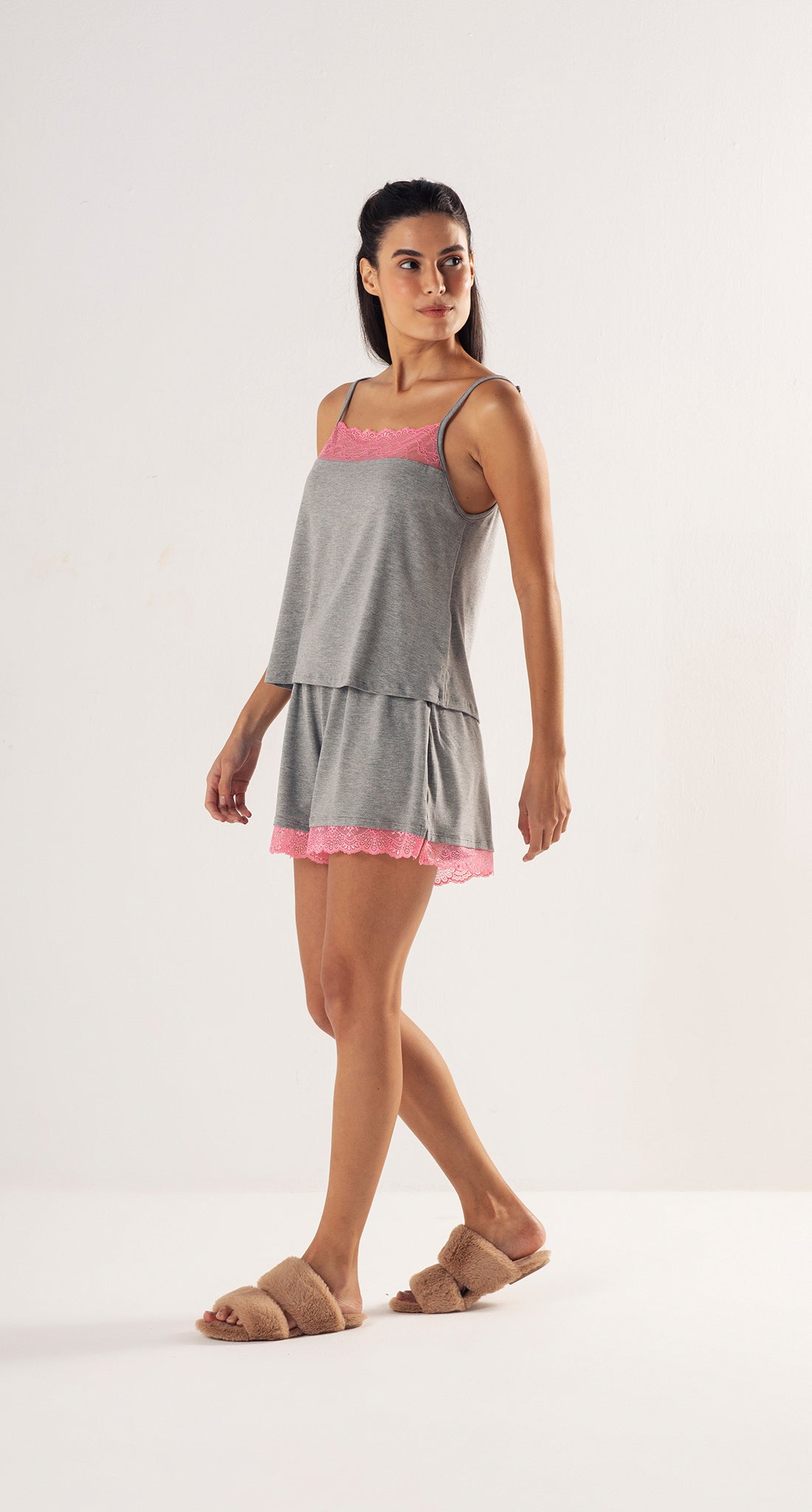 Colors Short Pajamas – Heather Grey